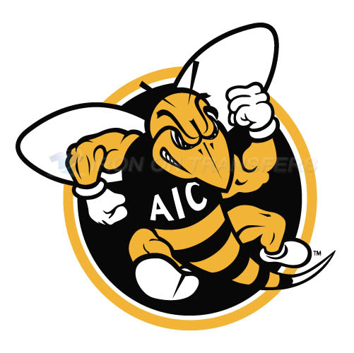 AIC Yellow Jackets 2009-Pres Alternate Logo6 T-shirts Iron On Tr - Click Image to Close